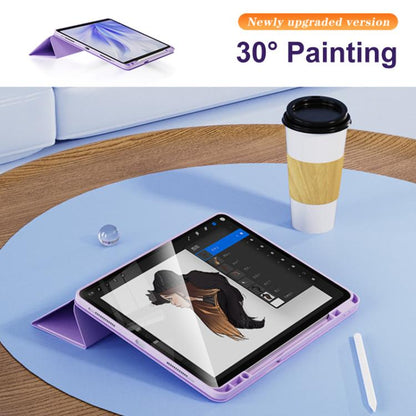 Relieve Stress Rotatable Y-Fold Leather Tablet Case, For iPad 2025 / 2022������������������������...