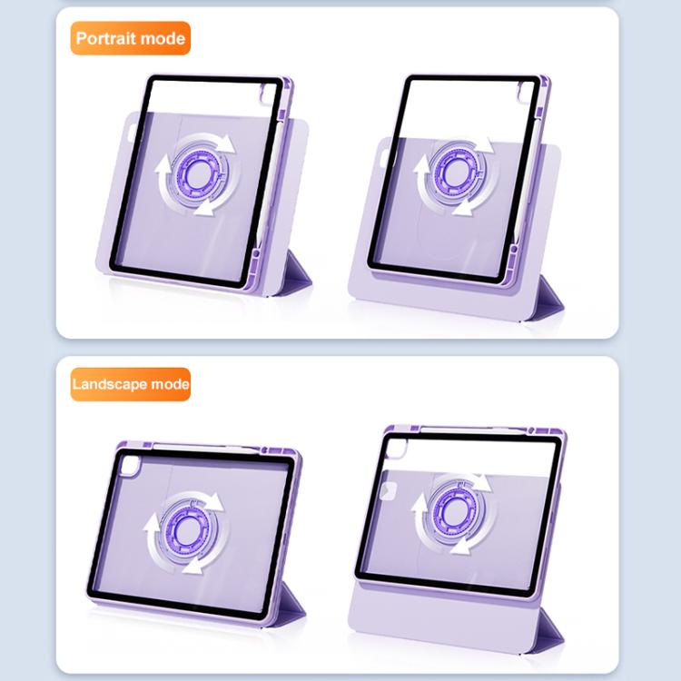 Relieve Stress Rotatable Y-Fold Leather Tablet Case, For iPad 2025 / 2022������������������������...
