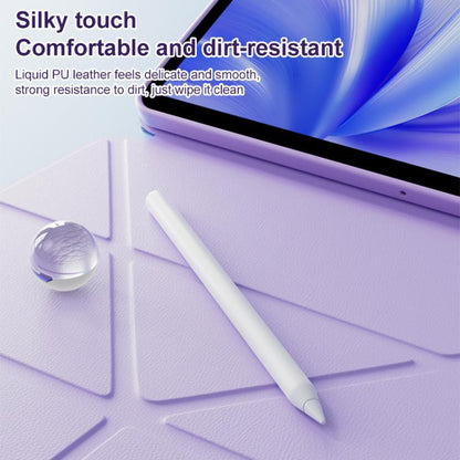 Relieve Stress Rotatable Y-Fold Leather Tablet Case, For iPad 2025 / 2022������������������������...