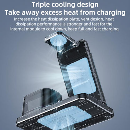 Yesido DS22 5 in 1 Multifunction Clock Wireless Fast Charge Station