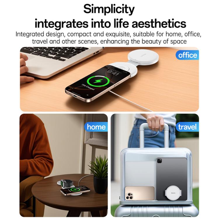 Yesido DS29 5 in 1 Foldable Wireless Charger for Phone / Watch / Earphone