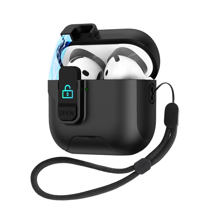 Automatic Pop-up Cover Holder Earphone Case with Switch Lock, For AirPods 4, For AirPods Pro 2���...