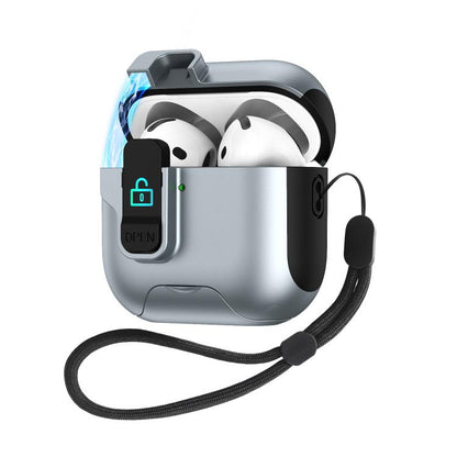 Automatic Pop-up Cover Holder Earphone Case with Switch Lock, For AirPods 4, For AirPods Pro 2���...
