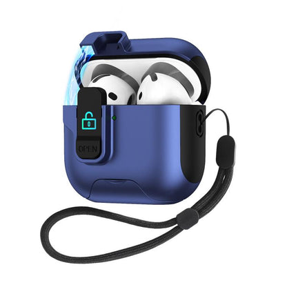 Automatic Pop-up Cover Holder Earphone Case with Switch Lock, For AirPods 4, For AirPods Pro 2���...