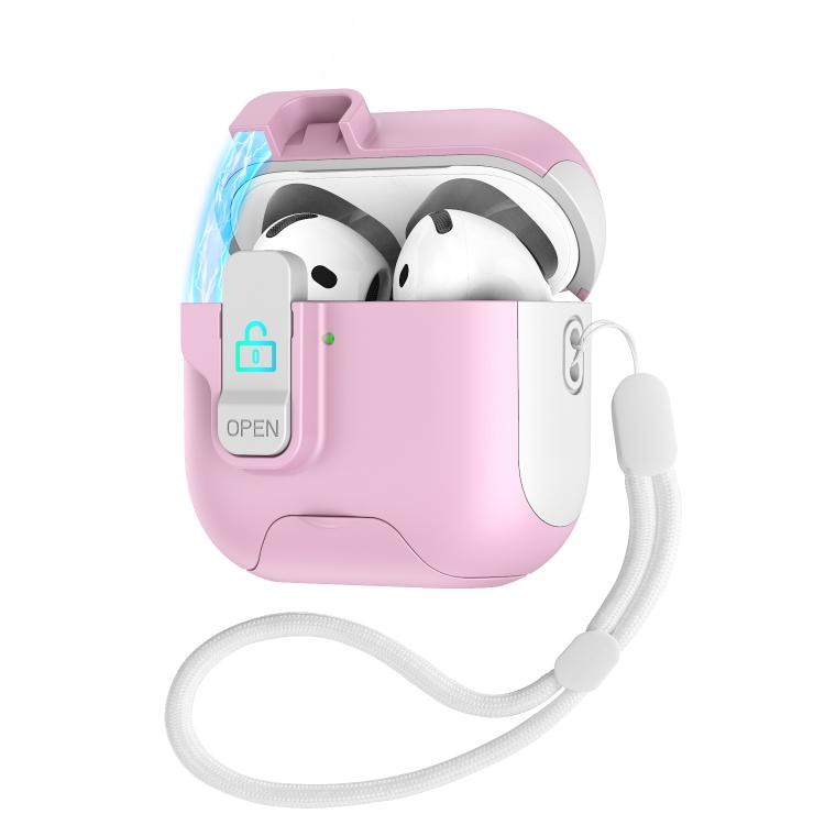Automatic Pop-up Cover Holder Earphone Case with Switch Lock, For AirPods 4, For AirPods Pro 2���...
