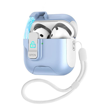 Automatic Pop-up Cover Holder Earphone Case with Switch Lock, For AirPods 4, For AirPods Pro 2���...