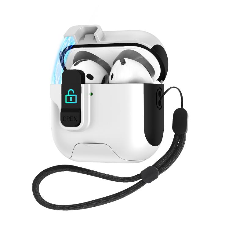 Automatic Pop-up Cover Holder Earphone Case with Switch Lock, For AirPods 4, For AirPods Pro 2���...