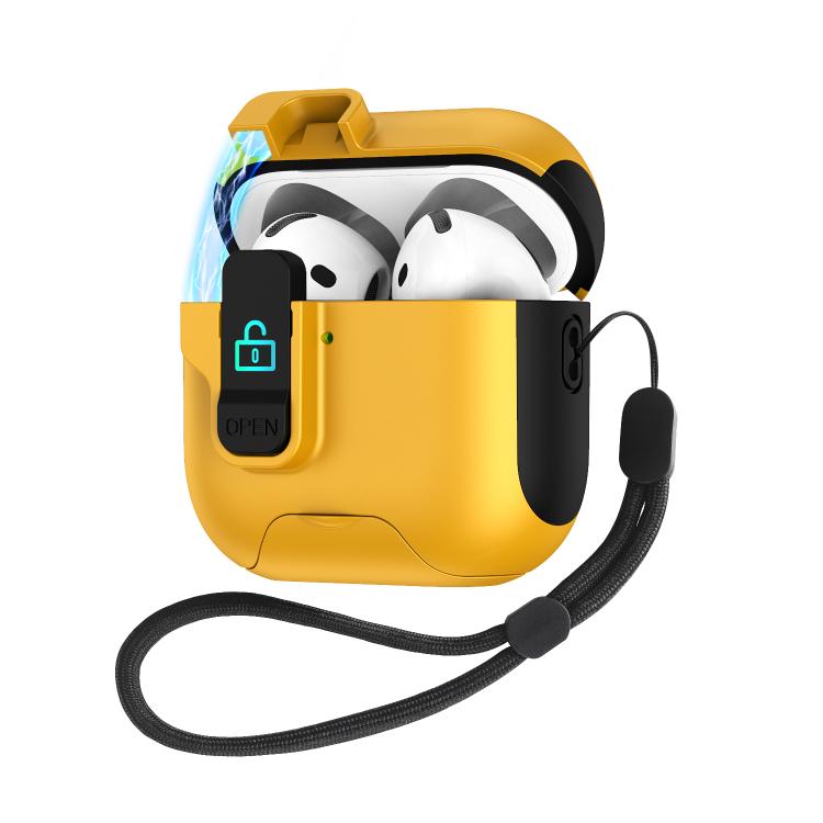 Automatic Pop-up Cover Holder Earphone Case with Switch Lock, For AirPods 4, For AirPods Pro 2���...