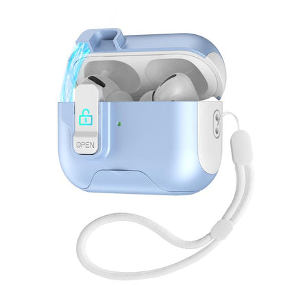 Automatic Pop-up Cover Holder Earphone Case with Switch Lock, For AirPods 4, For AirPods Pro 2���...