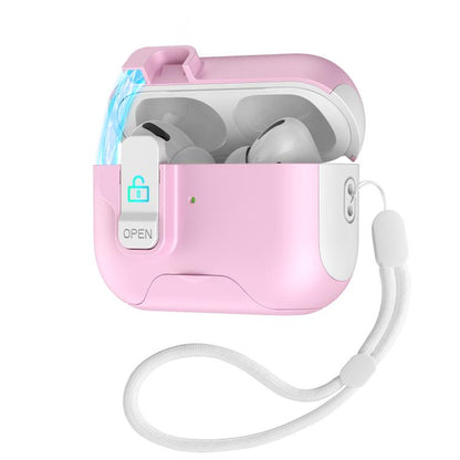 Automatic Pop-up Cover Holder Earphone Case with Switch Lock, For AirPods 4, For AirPods Pro 2���...