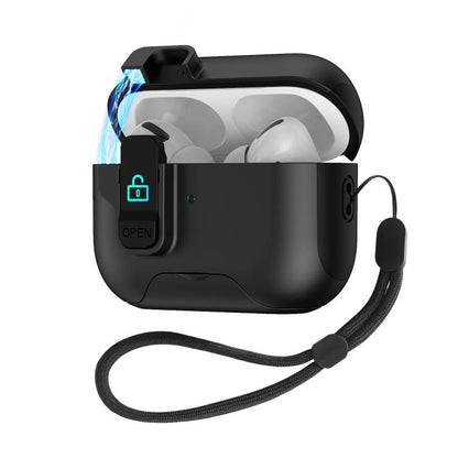 Automatic Pop-up Cover Holder Earphone Case with Switch Lock, For AirPods 4, For AirPods Pro 2���...