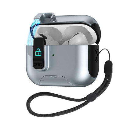 Automatic Pop-up Cover Holder Earphone Case with Switch Lock, For AirPods 4, For AirPods Pro 2���...
