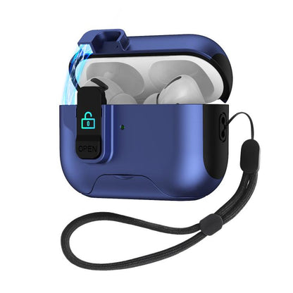 Automatic Pop-up Cover Holder Earphone Case with Switch Lock, For AirPods 4, For AirPods Pro 2���...