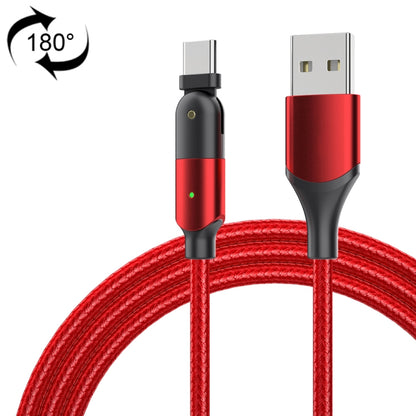 3A USB to USB-C / Type-C 180 Degree Rotating Elbow Charging Cable, 1.2m Type-C, 2m Type-C