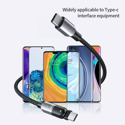 60W 3A USB-C / Type-C to Type-C 180 Degree Rotating Elbow Fast Charging Cable, 1.2m 60W PD�������...
