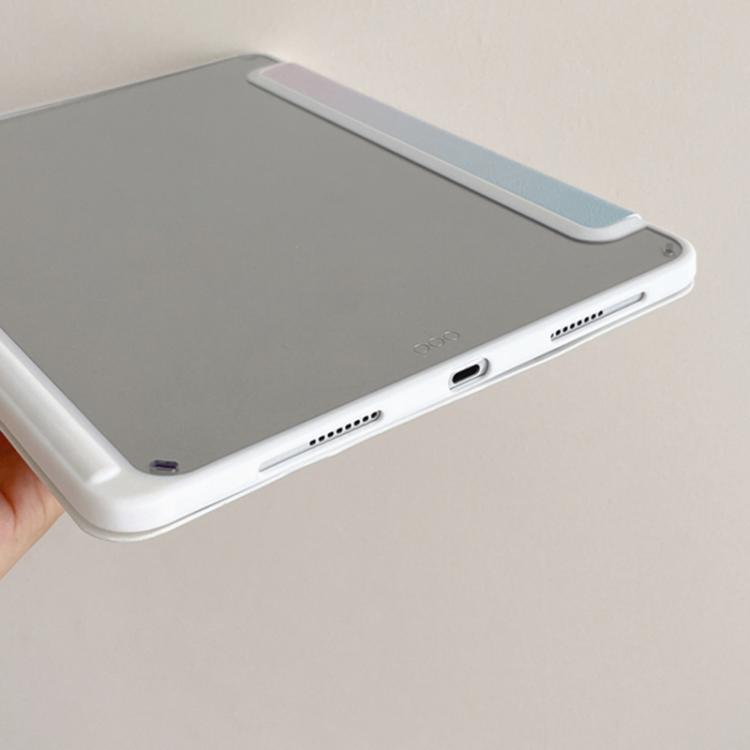 Rainbow Gradient Y-Fold Holder Leather Tablet Case, For iPad 2025 / 2022�������������������������...