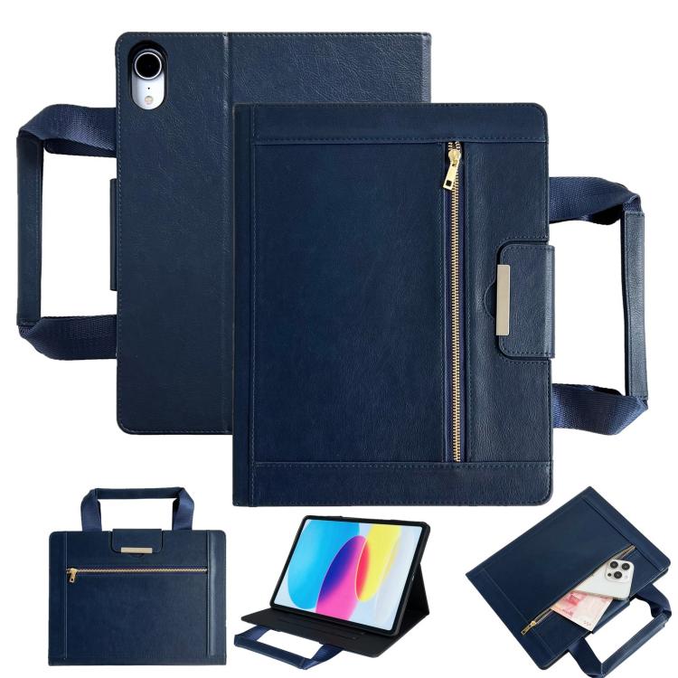 Zipper Handle Retro Smart Leather Tablet Case, For iPad 2025 / 2022, For iPad Air 11 2025 / 2024�...