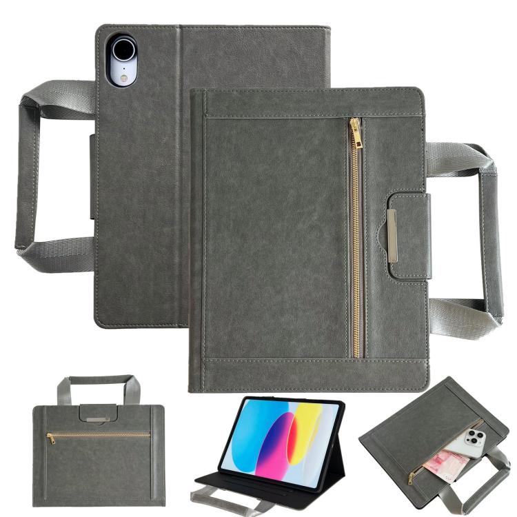 Zipper Handle Retro Smart Leather Tablet Case, For iPad 2025 / 2022, For iPad Air 11 2025 / 2024�...