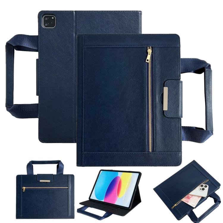 Zipper Handle Retro Smart Leather Tablet Case, For iPad 2025 / 2022, For iPad Air 11 2025 / 2024�...