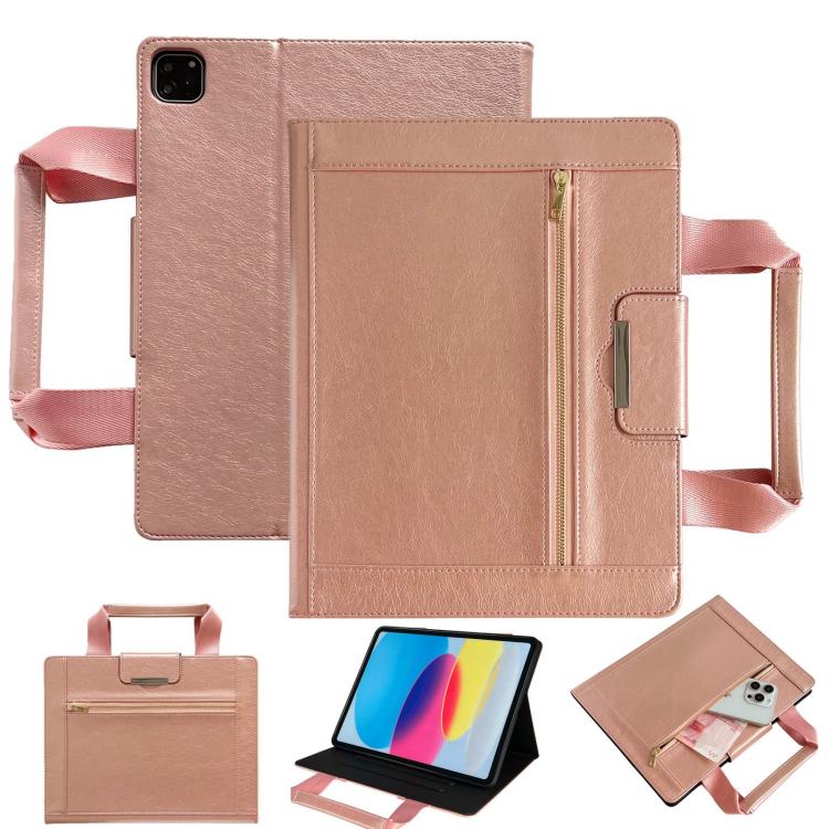 Zipper Handle Retro Smart Leather Tablet Case, For iPad 2025 / 2022, For iPad Air 11 2025 / 2024�...