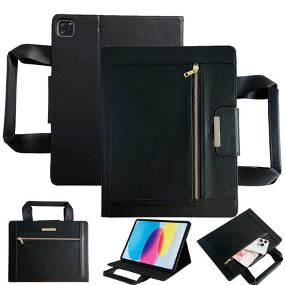 Zipper Handle Retro Smart Leather Tablet Case, For iPad 2025 / 2022, For iPad Air 11 2025 / 2024�...