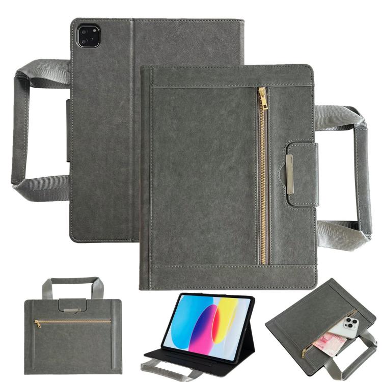 Zipper Handle Retro Smart Leather Tablet Case, For iPad 2025 / 2022, For iPad Air 11 2025 / 2024�...