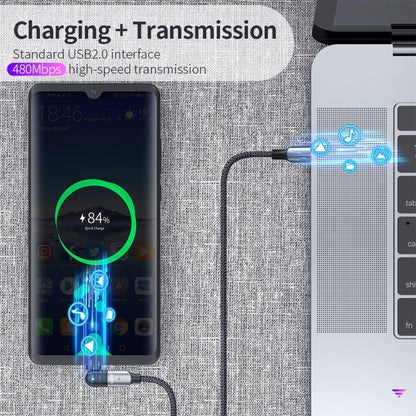 100W 5A USB-C / Type-C to Type-C 180 Degree Rotating Elbow Fast Charging Cable, 1.2m 100W PD�����...