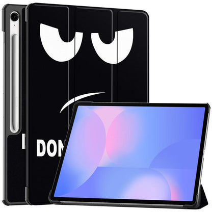 Custer Painted 3-Fold Holder Smart Leather Tablet Case