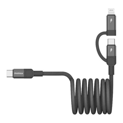 Momax Mag.Link Duo Magnetic 60W USB-C / Type-C to USB-C / Type-C / 8 Pin Data Cable, DC58 1m�����...