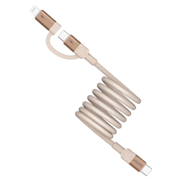 Momax Mag.Link Duo Magnetic 60W USB-C / Type-C to USB-C / Type-C / 8 Pin Data Cable, DC58 1m�����...