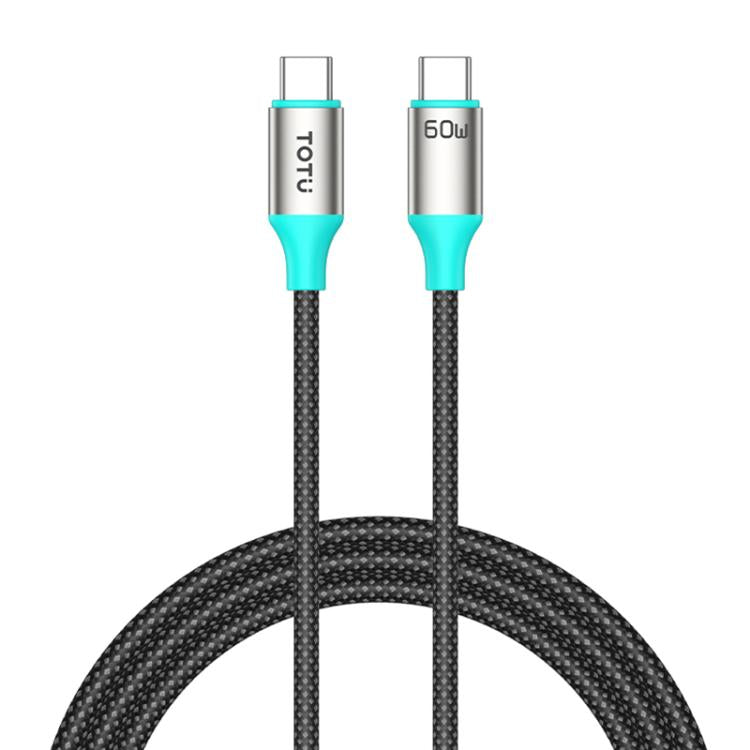 TOTU CB-21-CC 60W USB-C / Type-C to Type-C Aluminum Alloy Braided Data Cable, CB-21-CC