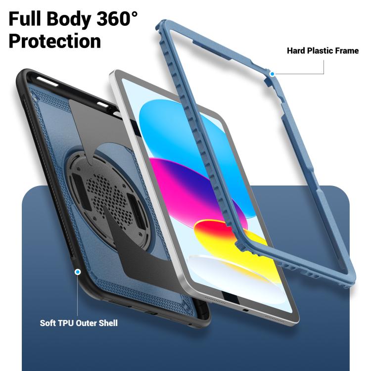 Honeycomb Hand Grip Turntable Stand Tablet Case, For iPad 2025 / 2022, For iPad Air 11 2025 / 202...