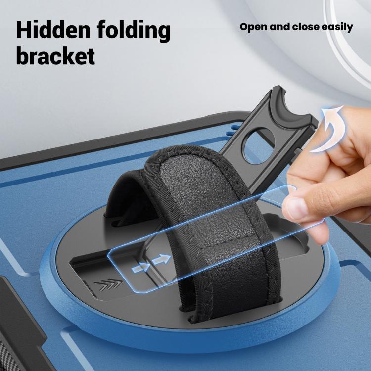 Honeycomb Hand Grip Turntable Stand Tablet Case, For iPad 2025 / 2022, For iPad Air 11 2025 / 202...