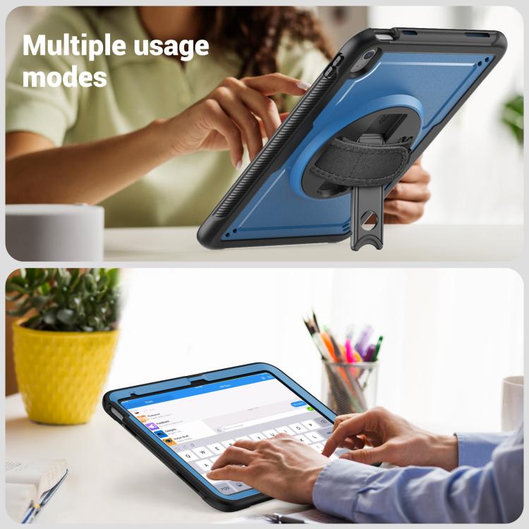 Honeycomb Hand Grip Turntable Stand Tablet Case, For iPad 2025 / 2022, For iPad Air 11 2025 / 202...