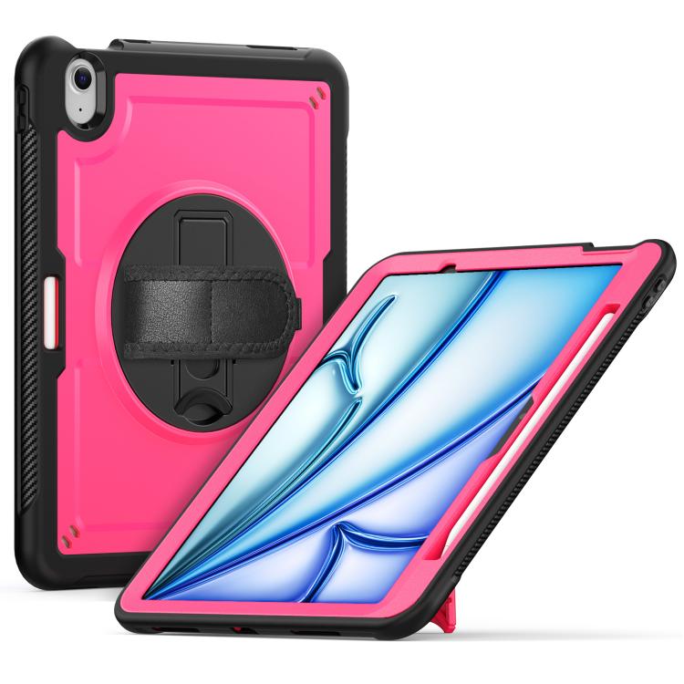 Honeycomb Hand Grip Turntable Stand Tablet Case, For iPad 2025 / 2022, For iPad Air 11 2025 / 202...
