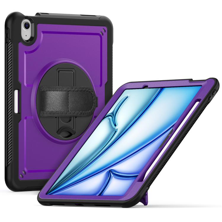 Honeycomb Hand Grip Turntable Stand Tablet Case, For iPad 2025 / 2022, For iPad Air 11 2025 / 202...