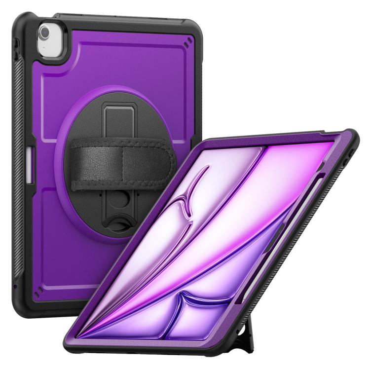 Honeycomb Hand Grip Turntable Stand Tablet Case, For iPad 2025 / 2022, For iPad Air 11 2025 / 202...