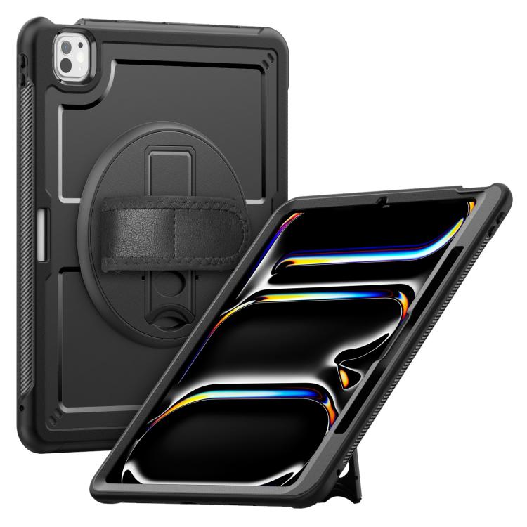 Honeycomb Hand Grip Turntable Stand Tablet Case, For iPad 2025 / 2022, For iPad Air 11 2025 / 202...