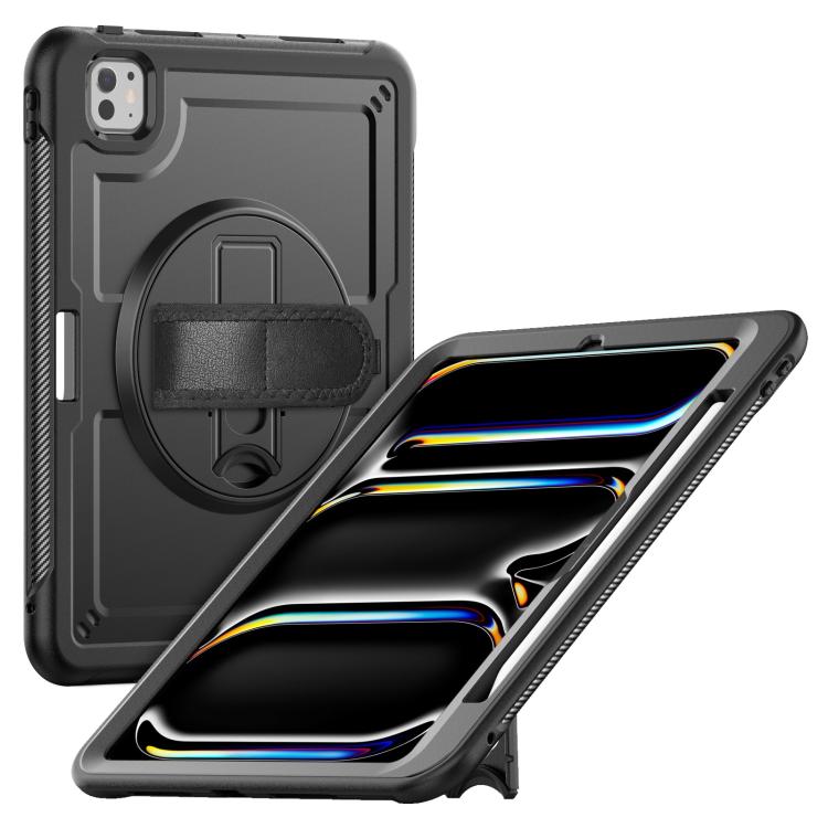 Honeycomb Hand Grip Turntable Stand Tablet Case, For iPad 2025 / 2022, For iPad Air 11 2025 / 202...