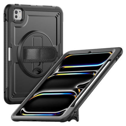 Honeycomb Hand Grip Turntable Stand Tablet Case, For iPad 2025 / 2022, For iPad Air 11 2025 / 202...