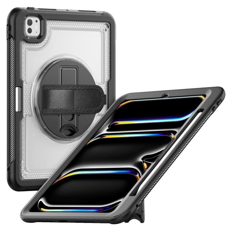 Honeycomb Hand Grip Turntable Stand Tablet Case, For iPad 2025 / 2022, For iPad Air 11 2025 / 202...