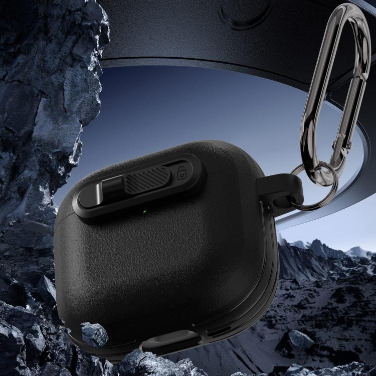 Starry Texture Lock Buckle Shockproof Earphones Case, For AirPods 4, For AirPods Pro 2�����������...