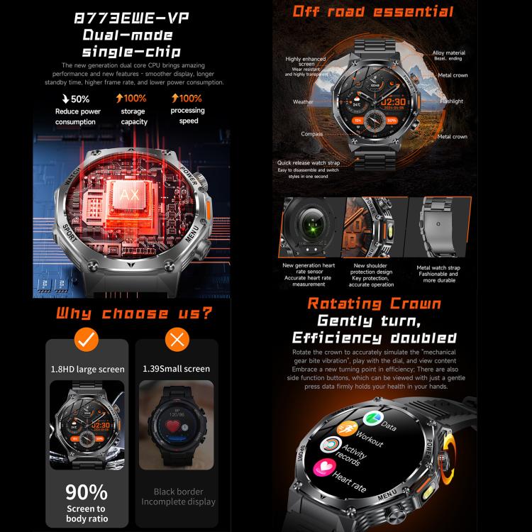 AK82 BT Call Smart Watch