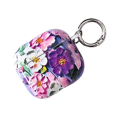 Oil Painting TPU Water Sticker Earphone Case, For AirPods 4, For AirPods Pro 2 / Pro, For AirPods...