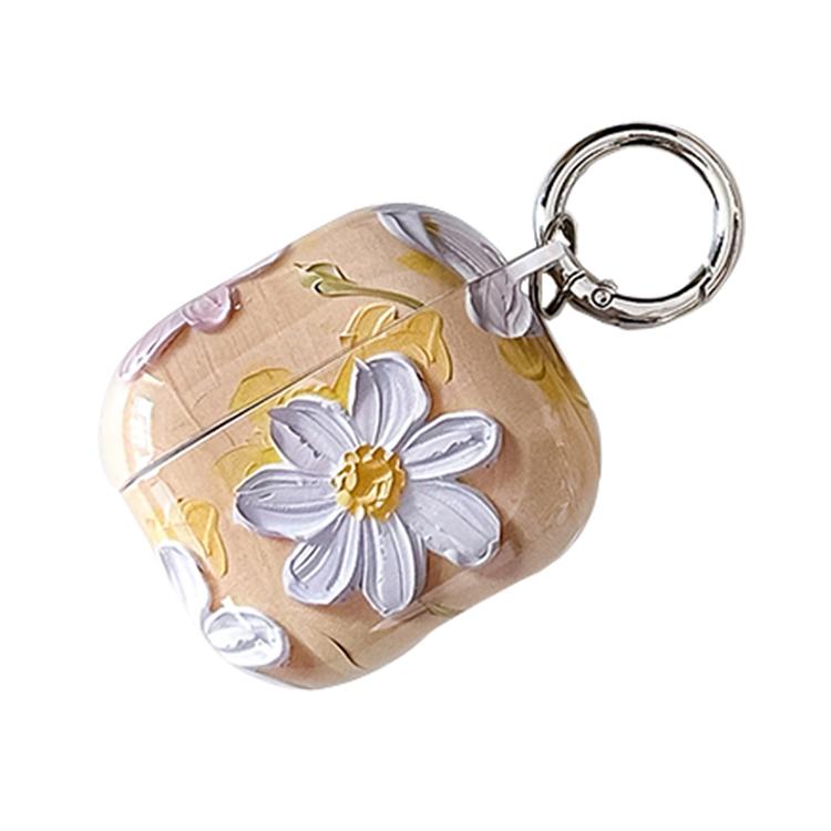 Oil Painting TPU Water Sticker Earphone Case, For AirPods 4, For AirPods Pro 2 / Pro, For AirPods...