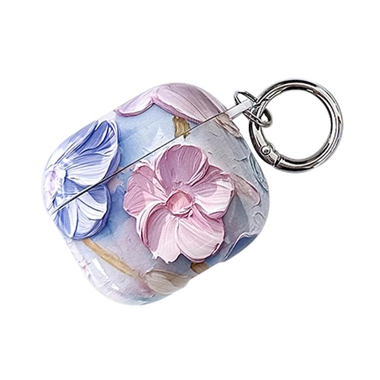 Oil Painting TPU Water Sticker Earphone Case, For AirPods 4, For AirPods Pro 2 / Pro, For AirPods...
