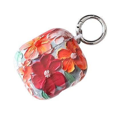 Oil Painting TPU Water Sticker Earphone Case, For AirPods 4, For AirPods Pro 2 / Pro, For AirPods...
