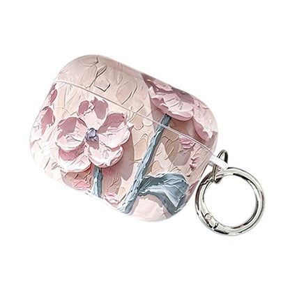 Oil Painting TPU Water Sticker Earphone Case, For AirPods 4, For AirPods Pro 2 / Pro, For AirPods...