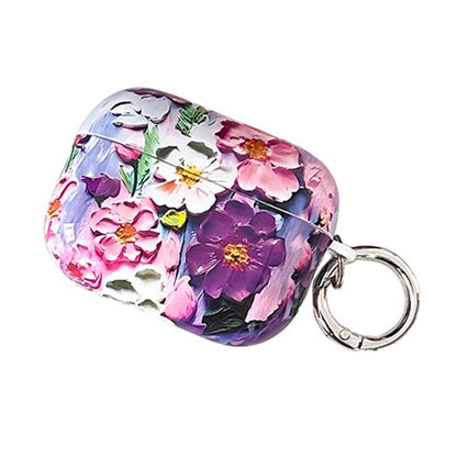 Oil Painting TPU Water Sticker Earphone Case, For AirPods 4, For AirPods Pro 2 / Pro, For AirPods...