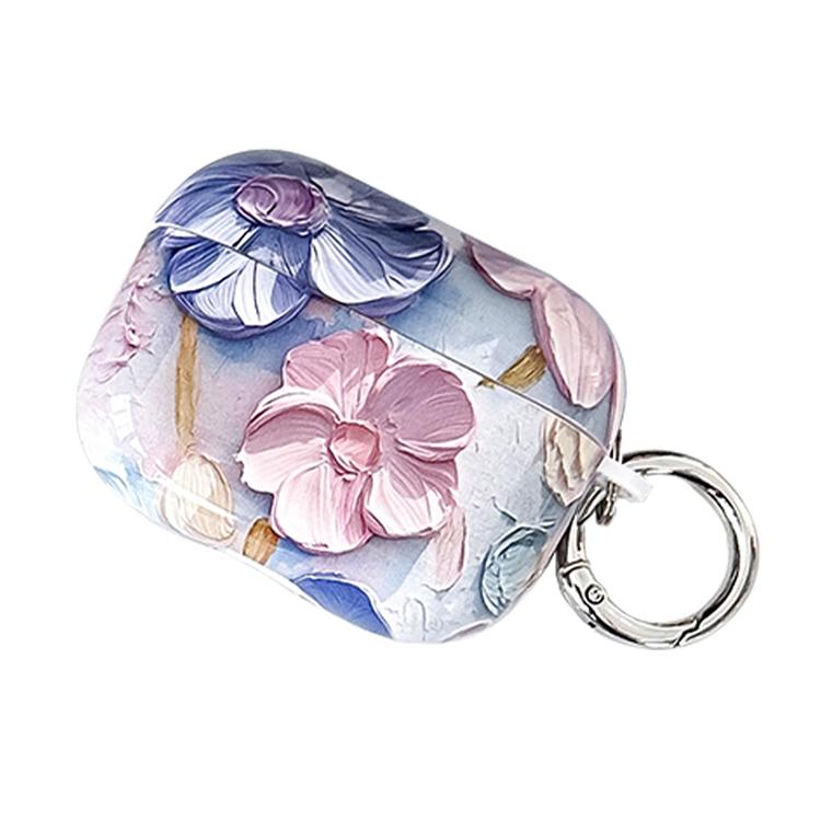 Oil Painting TPU Water Sticker Earphone Case, For AirPods 4, For AirPods Pro 2 / Pro, For AirPods...